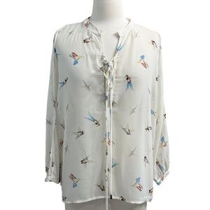 Love Stitch Lace Front Top Size M MADE IN THE USA